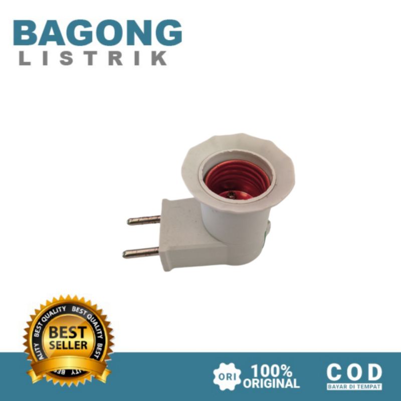 FITING COLOK + SAKLAR, FITING COLOK SAKLAR, FITING LAMPU LED, FITING LAMPU TIDUR, FITING COLOK