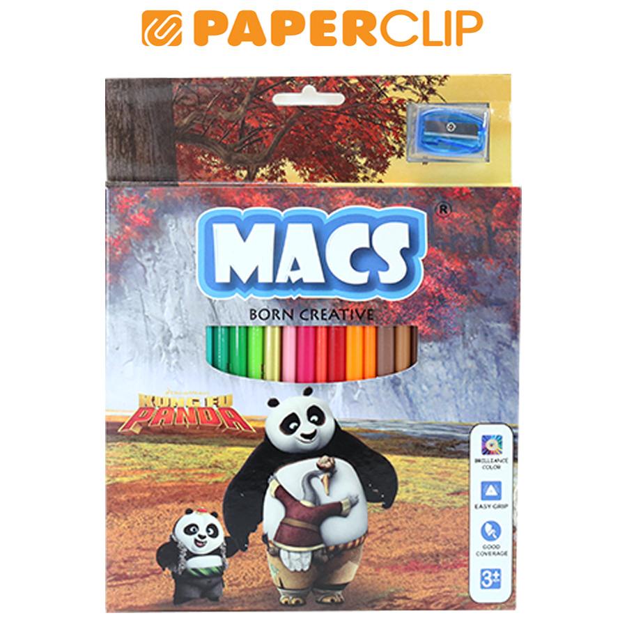 

PENSIL WARNA MACS 40024 24 COLOURS KUNGFU PANDA