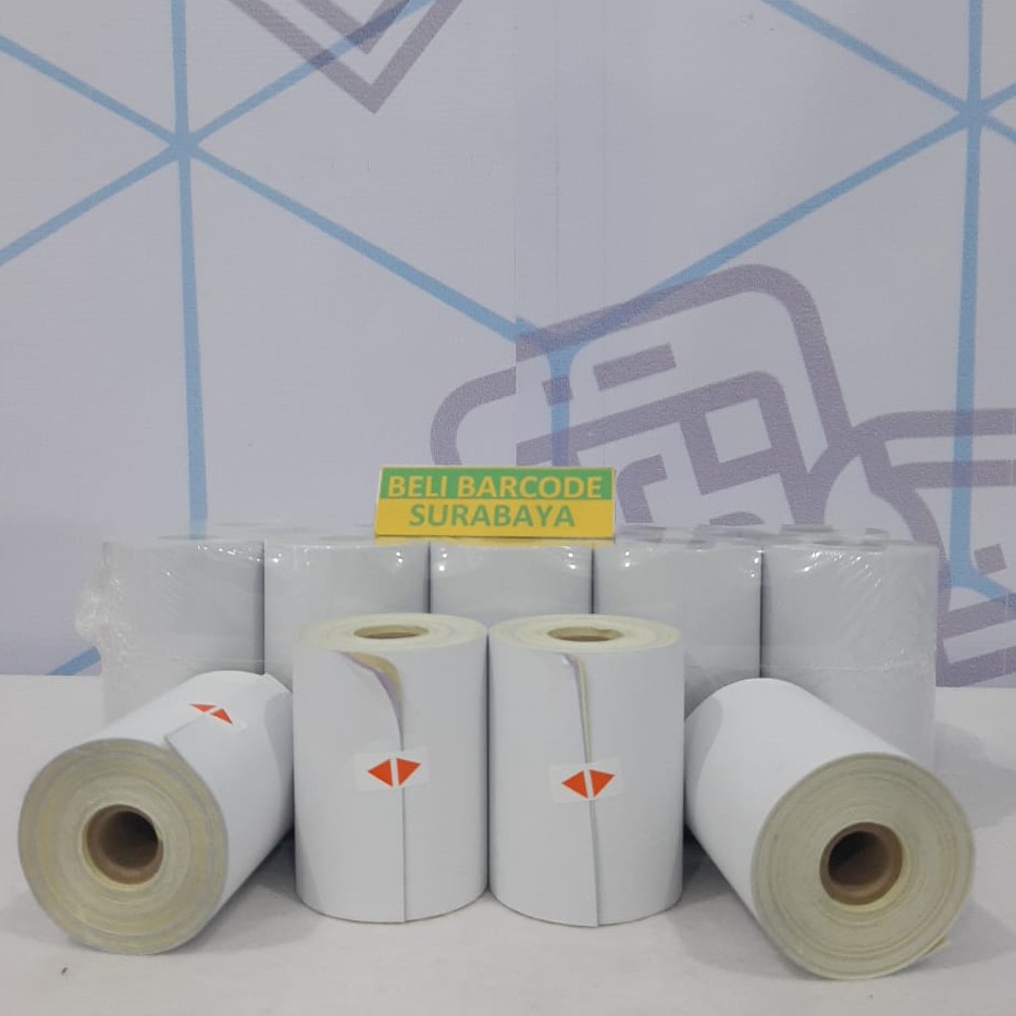 KERTAS CETAK STRUK HVS / NCR UKURAN 75mm x 60mm 3 PLY - 3PLY