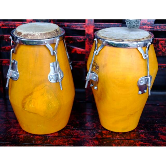 Gendang kendang kulanter kempul mini warna natural kulit kerbau