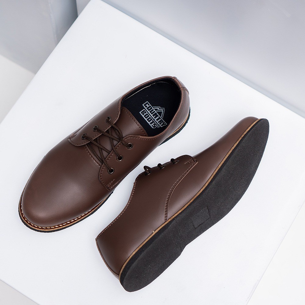 Sepatu BERY 446 Sepatu Formal Pantofel Pria Untuk Kerja dan Kantor Kulit Sintetis Harga Murah Berkualitas Warna Hitam