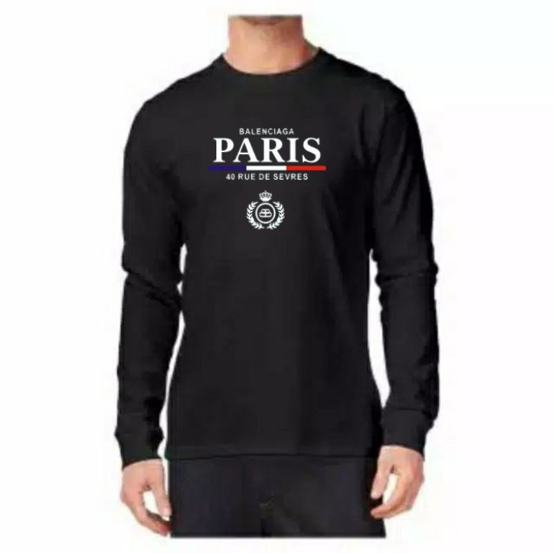 KAOS BALENCIAGA KAOS PANJANG PARIS BALENCIAGA LONG SLAVE TSHIRT PARIS BALENCIAGA