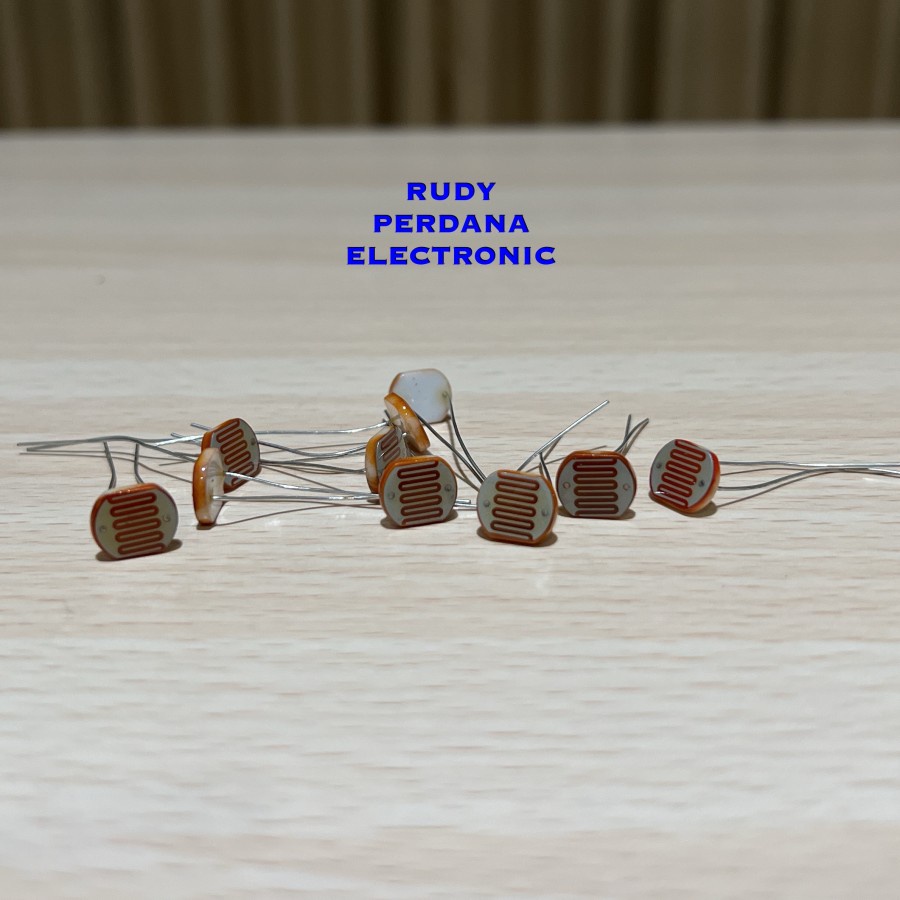 LDR LIGHT DEPENDENT RESISTOR PHOTORESISTOR FOTO SENSOR CAHAYA 10MM