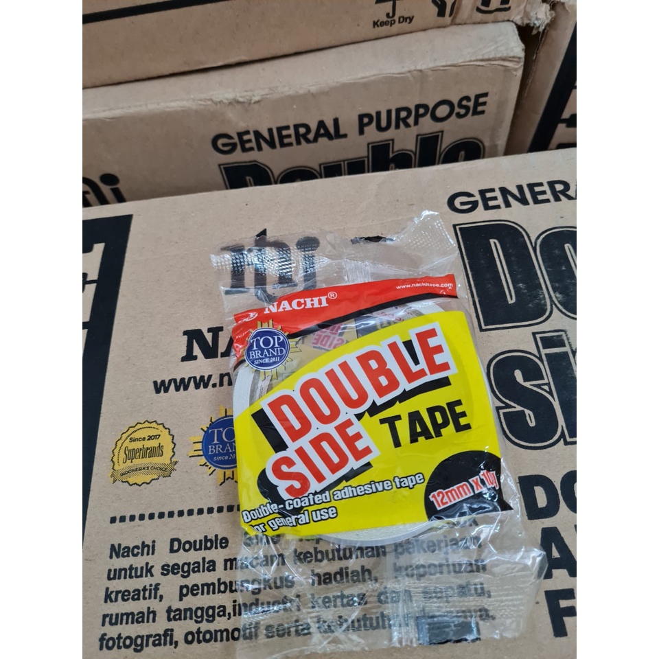 

Double Tape Merk Nachi Ukuran 12mm x 10 yard per Box