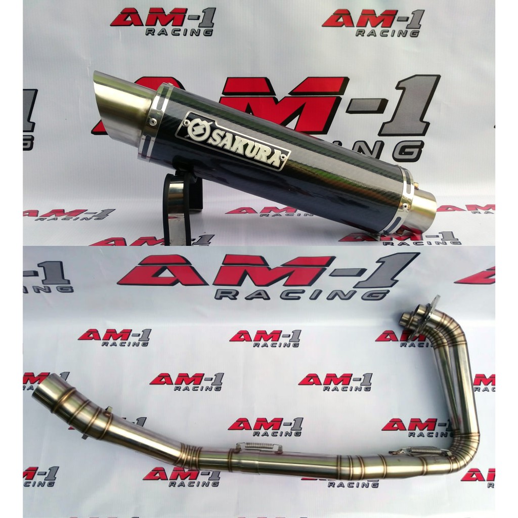 Knalpot Racing Sakura Carbon Yamaha R25 R 25 Mt25 Mt 25