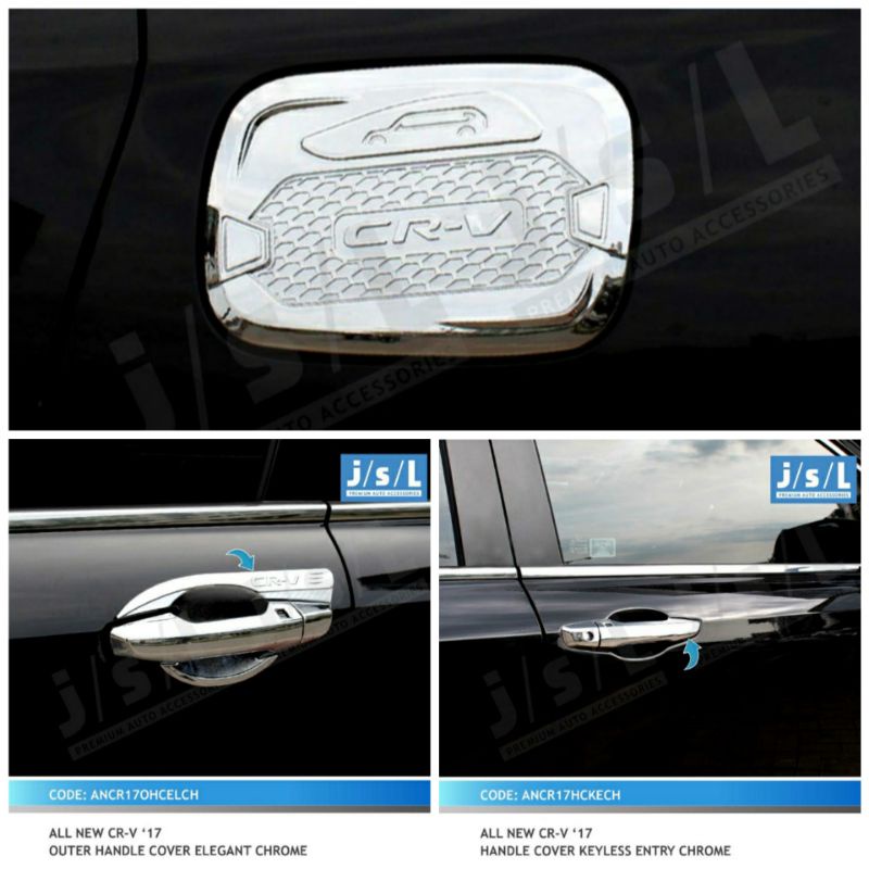 Paket outer handle tank cover CRV turbo 2017-2021 chrome