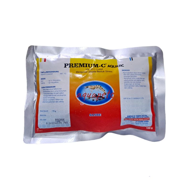 Premium C Aquatic Sanbe | Vitamin Ikan dan Udang 100gr