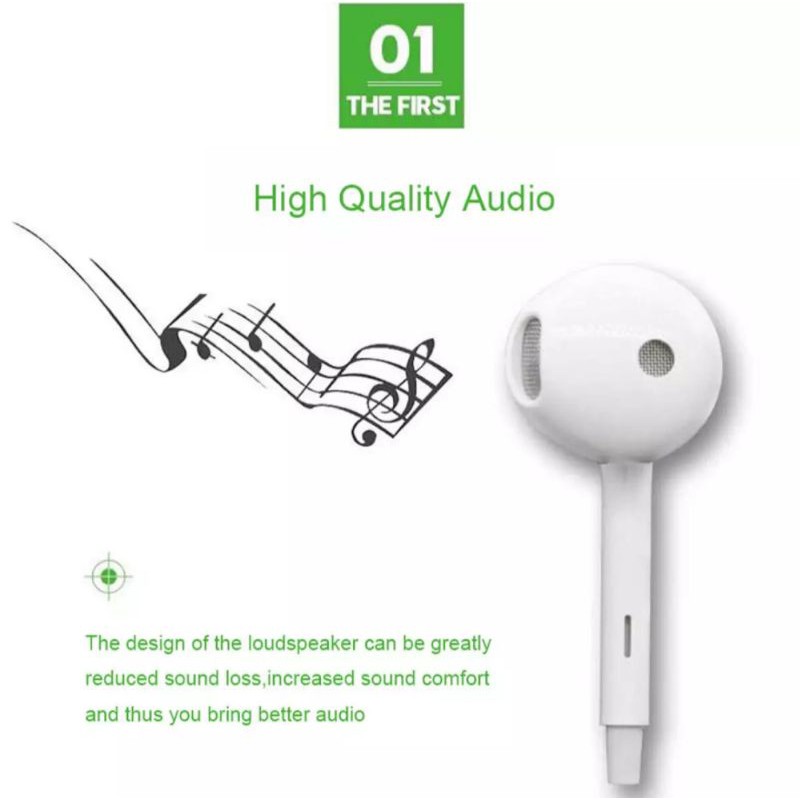 HENSET / HANDSET / EARPHONE / HANDSFRE OPPO ORIGINAL BASS