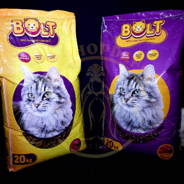 Makanan Kucing Bolt 20kg 20 Kg Shopee Indonesia