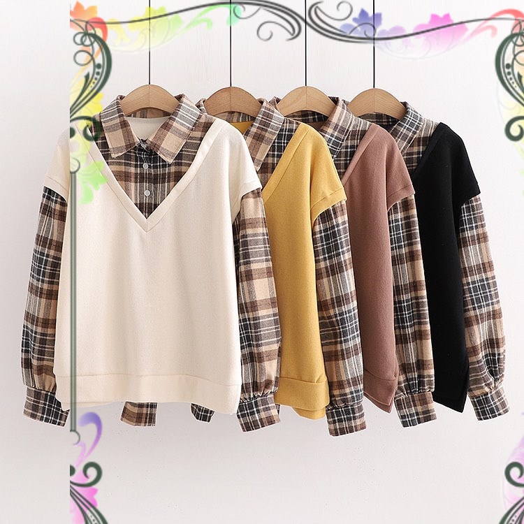 WAKANA KEMEJA WANITA LENGAN / BAJU ATASAN REMAJA MASA KINI