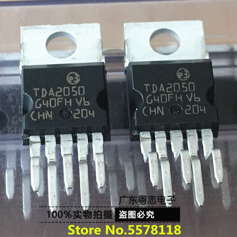 (Ready Stock) 10pcs/lot TDA2050 TDA2050A 2050 TO-220 IC Kualitas Terbaik