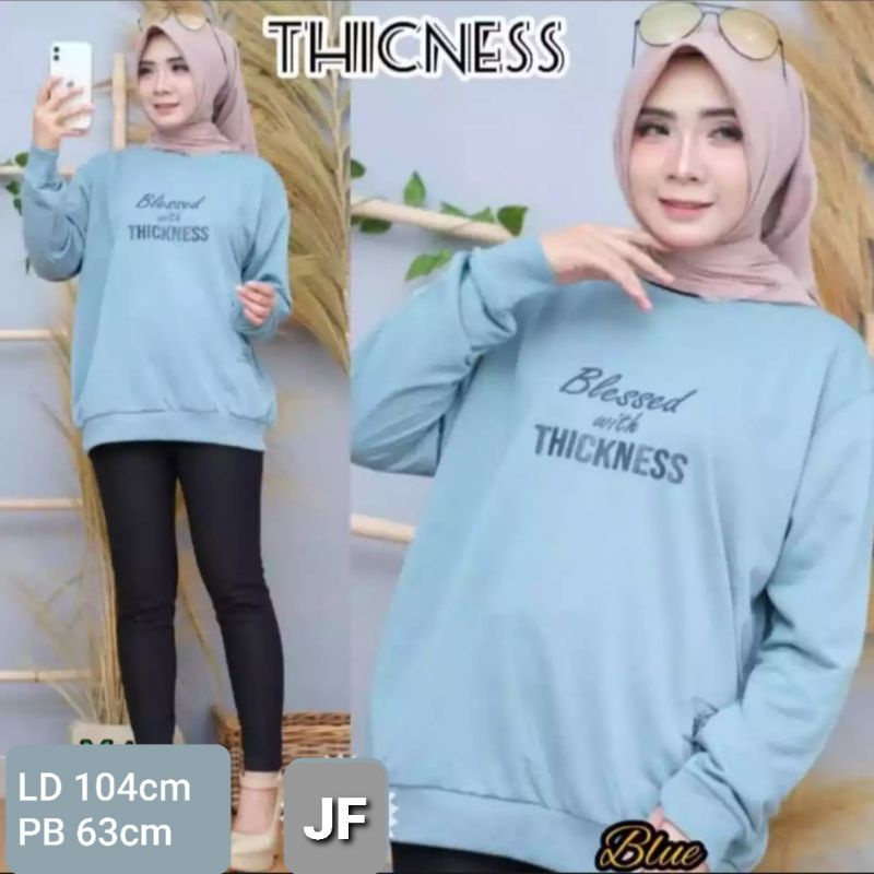 JF Atasan Kaos Lengan Panjang Wanita / Kaos Sweater Wanita Muslimah Terbaru THICKNESS