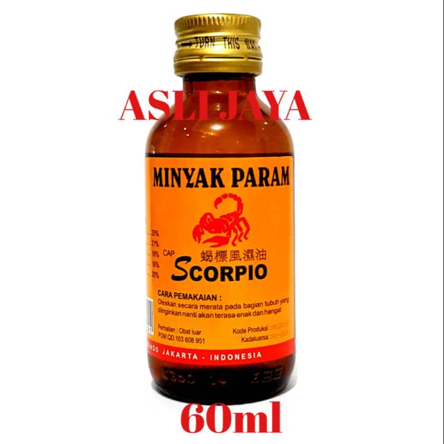 Minyak Param Cap Scorpio 60ml