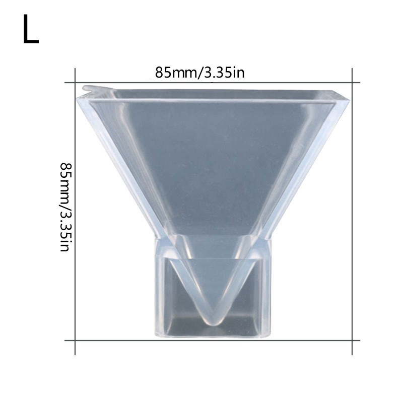 Siy Cetakan Resin Transparan Bentuk Piramida Bahan Silikon Untuk Membuat Perhiasan DIY
