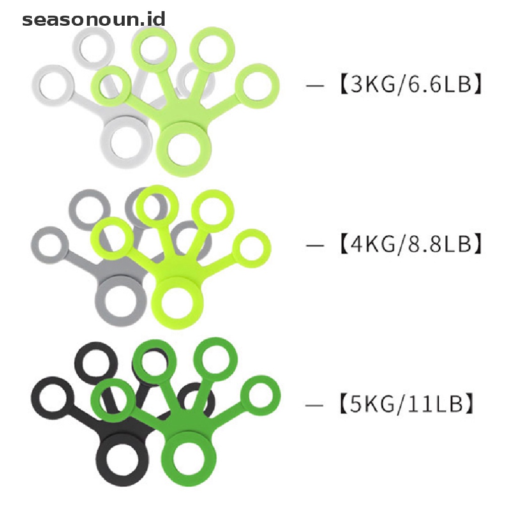 (seasonoun) Resistance Band Bahan Silikon Untuk Latihan Kekuatan Jari