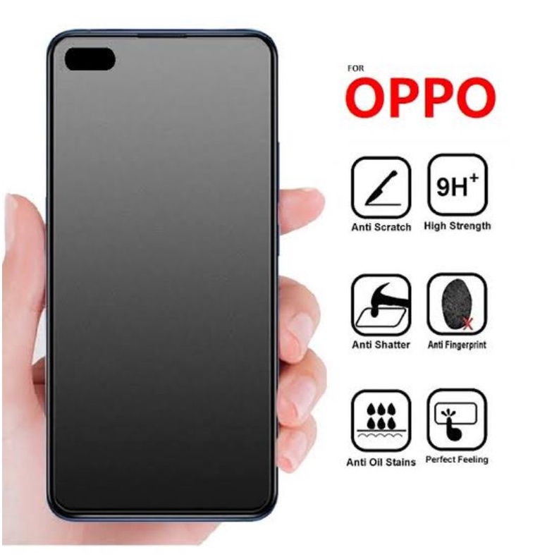 Tempered Glass Matte OPPO A5/A9/A52/A92/A53/A54/A74/RENO 4/4F/RENO 5/5F/RENO 6 Anti Gores MATTE