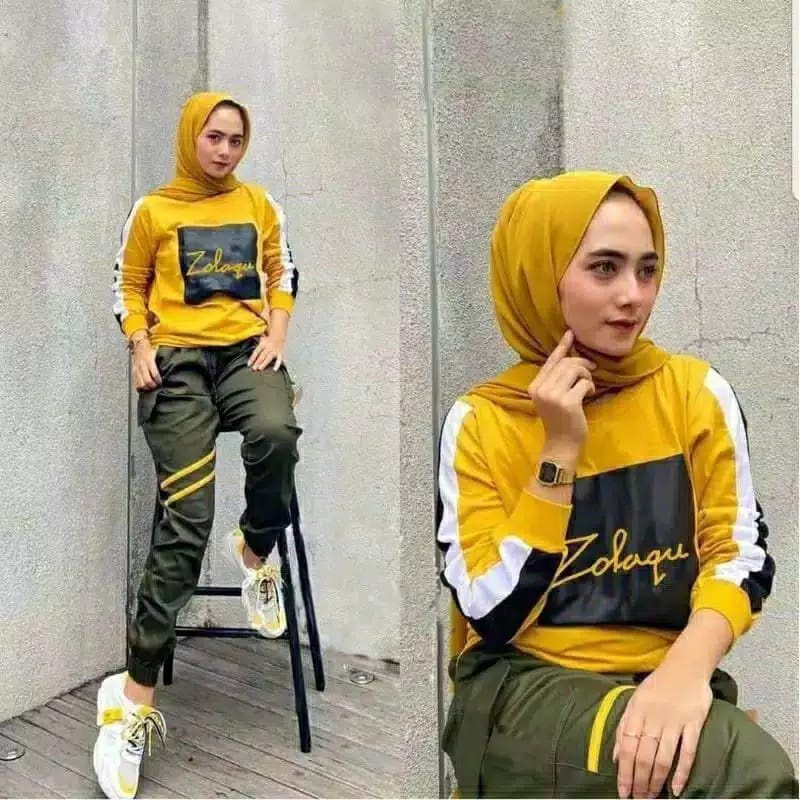 GBJ88-SET GISKA ZOLAQU /SETELAN GISKA ZOLAQU/SETELAN WANITA TANGANG PANJANG PREMIUM