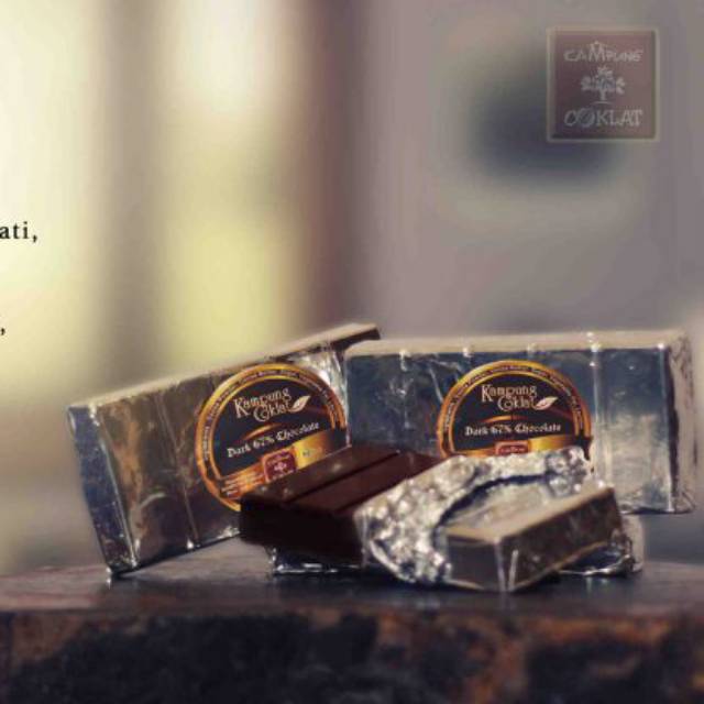 

Dark Chocolate Block 67% 250gram Kampung Coklat