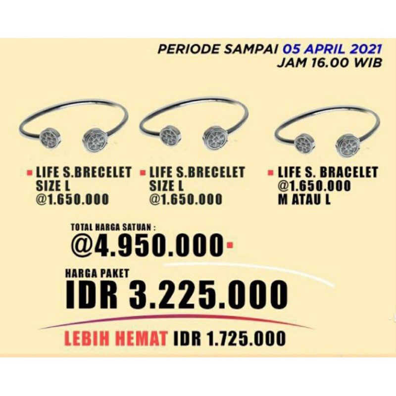 Paket Gelang Kesehatan Murah