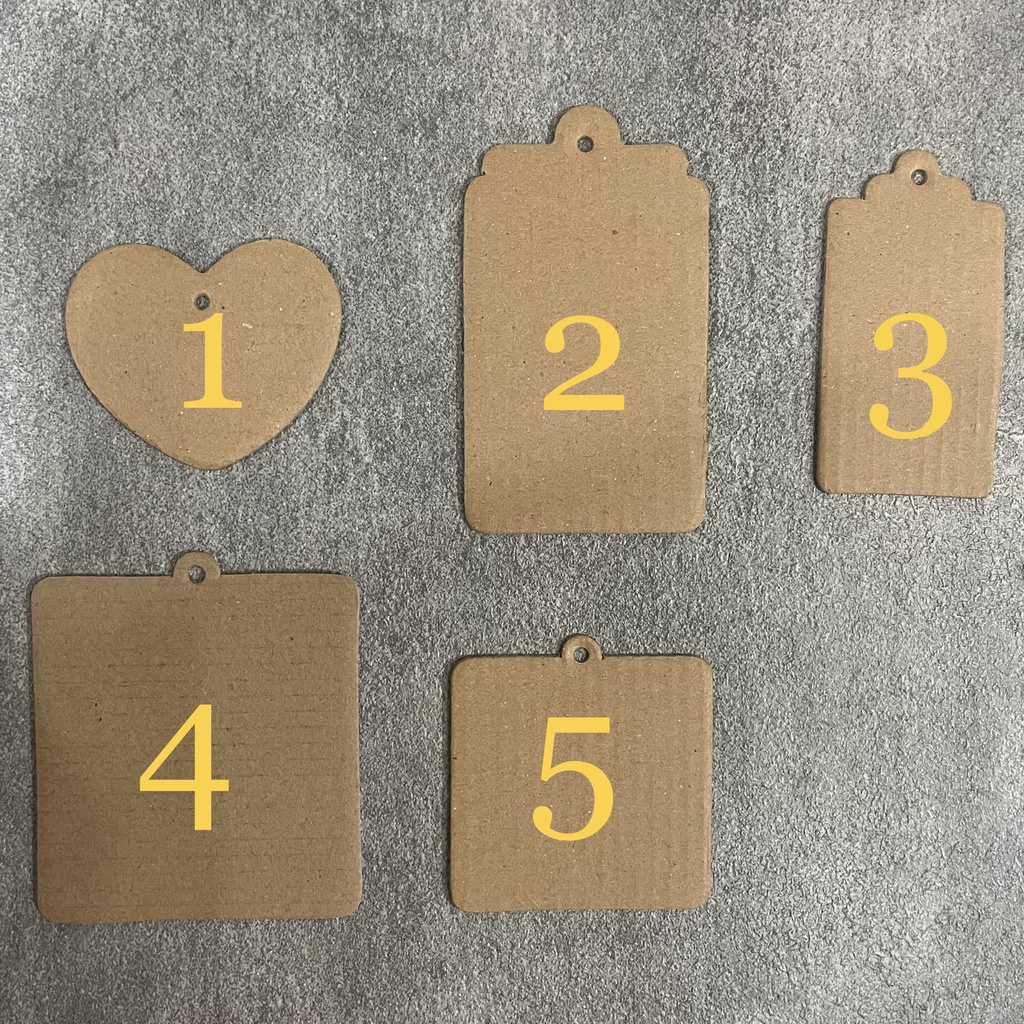 

HANG TAG KRAFT - Label Kertas - Hang tag Polos kraft 150, hiasan tag