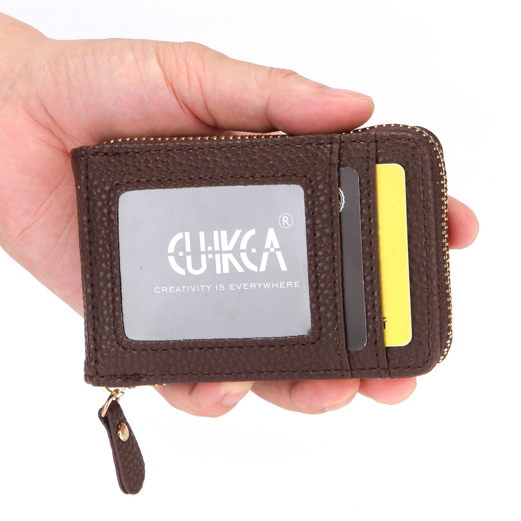 IMPOR CUIKCA HF033 DOMPET KARTU RFID MINI ZIPPER SLETING MUAT BANYAK KARTU