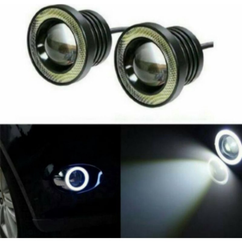 Lampu Led Mobil Rocky Foglamp Angel Eyes 89 MM