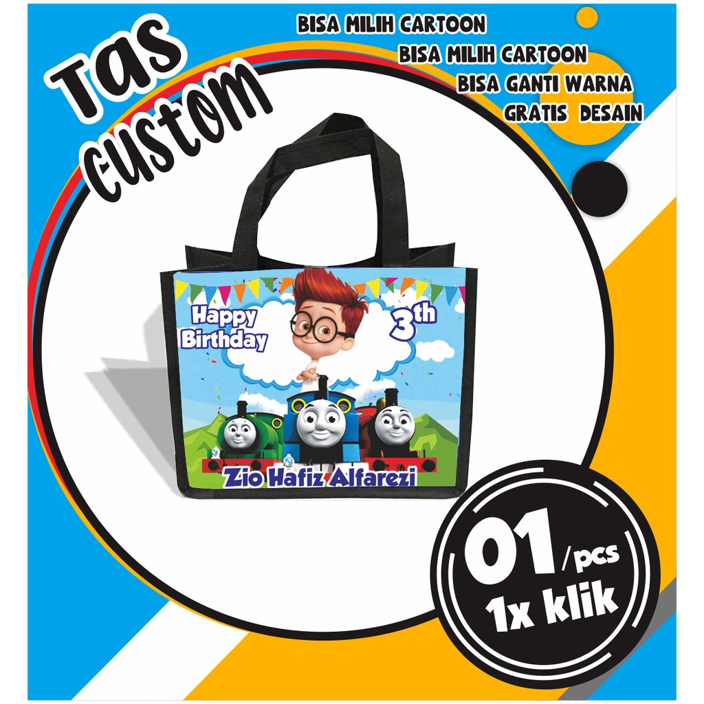 

TAS SUVENIR ULANG TAHUN KOMBINASI MIKA/TAS ULANG TAHUN / TAS ULTAH MURAH BISA MILIH KARAKTER APA SAJA