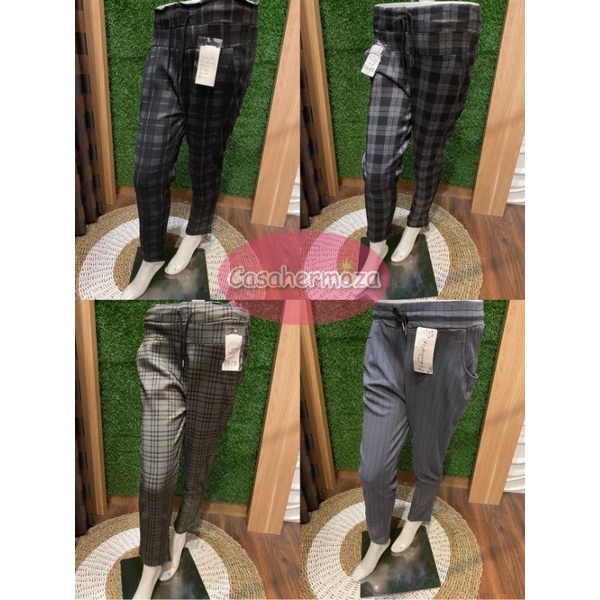 CASAHERMOZA || Celana Tartan Wanita Import / Celana Baggy Pants Kotak Import / Celana Kotak Import W