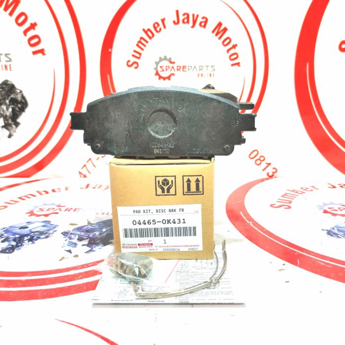 KAMPAS REM DEPAN BRAKE PAD FRONT INNOVA REBORN ORIGINAL 04465-0K430 0K431