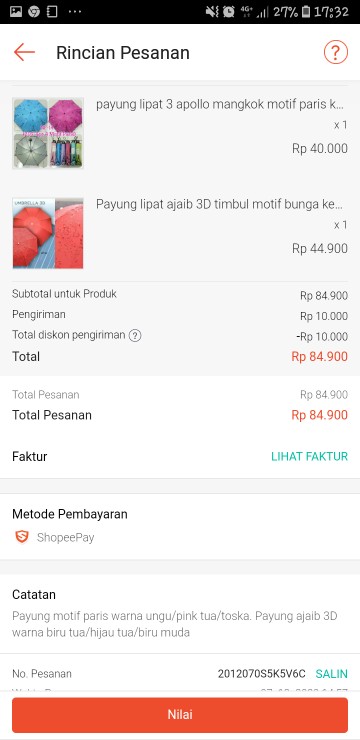 Payung Lipat Ajaib 3d Timbul Motif Bunga Kena Hujan Cap Kapal Jaminan  Asli Original  Tiga Dimensi