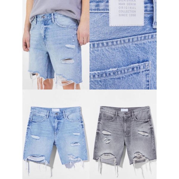 Bershka MAN denim ripped