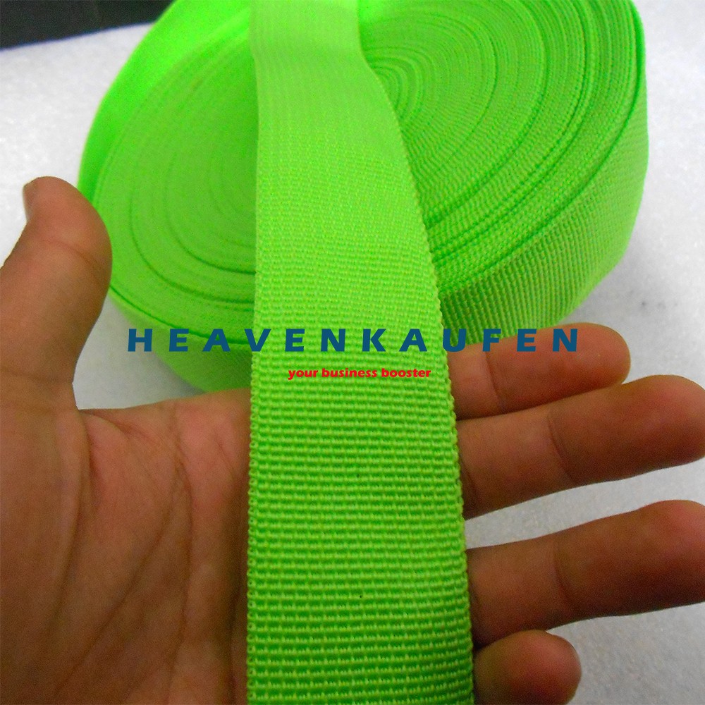 Webbing Tas Lebar 3,8 cm Warna Hijau Pupus / Hijau Muda Harga Per Meter