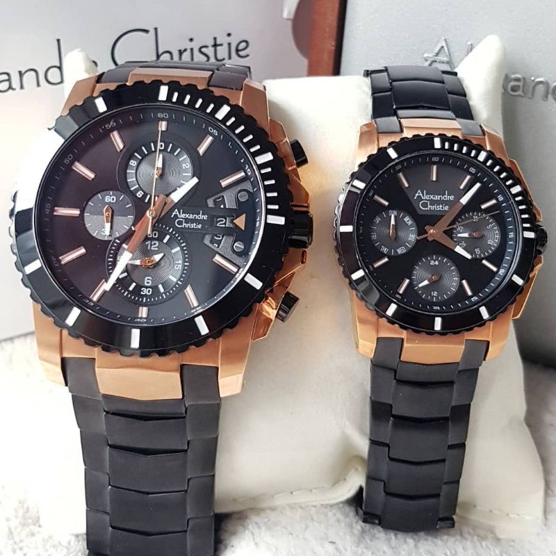 Jam Tangan Couple Alexandre Christie 6455 MC & 6455 BF
