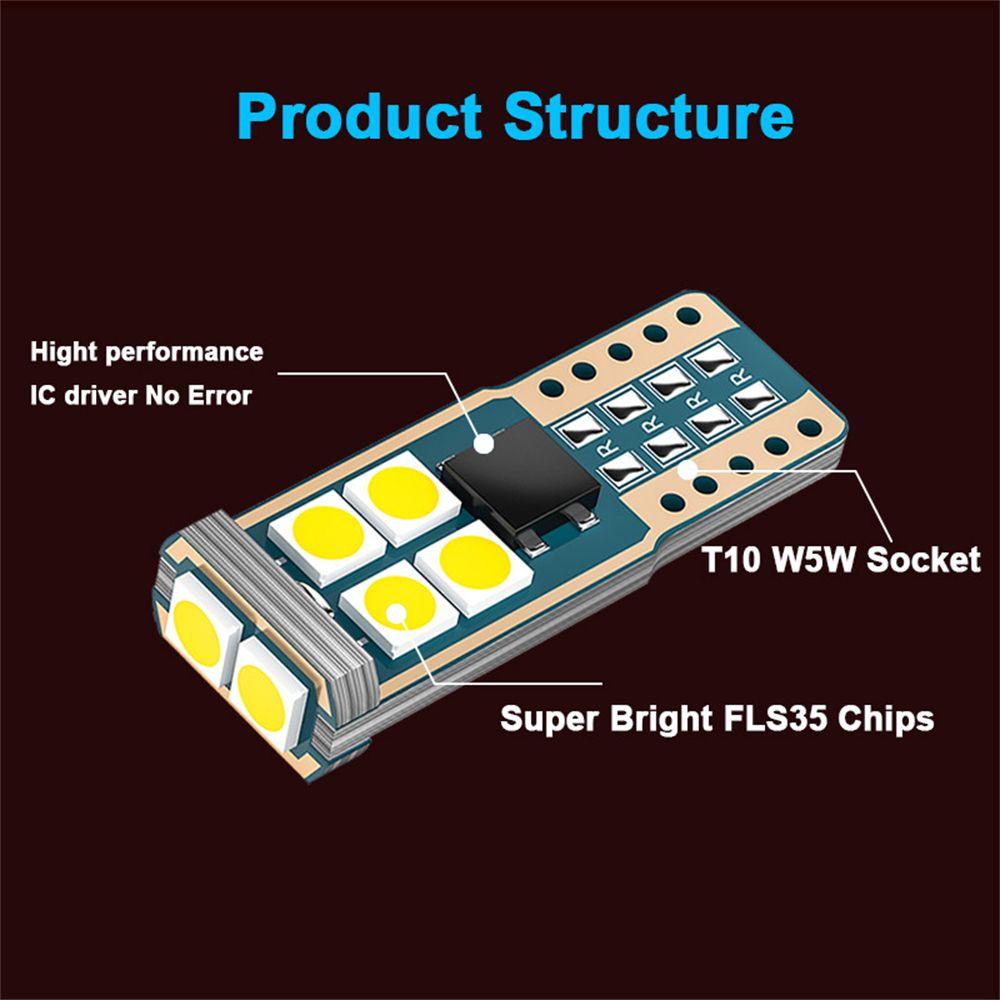 Populer 10pcs Lampu Plat Nomor Putih Super Terang303010Smd COB LED Dome Map