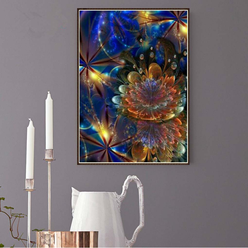 DIY Lukisan Diamond 5D Dengan Gambar Bunga Sakura Dan Ukuran 30x40cm Untuk Koleksi