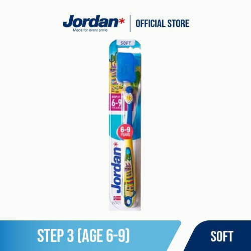 JORDAN ORAL CARE KIDS STEP 3 SOFT TOOTHBRUSH 1 PCS / 6-9 YEARS