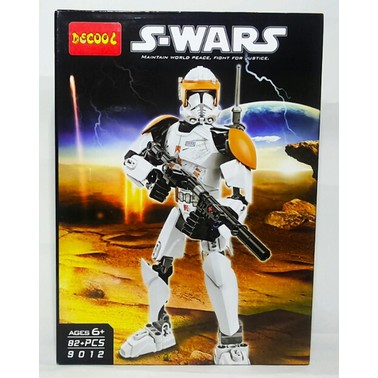 Model Kit LEGO DECOOL 9012 CLONE COMMANDER CODY 82pcs