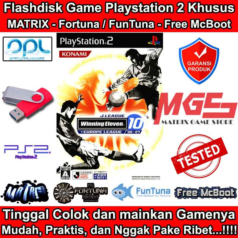 Flashdisk Game PS2 PS 2 Winning Eleven 10 - Europe League 2006 - 2007