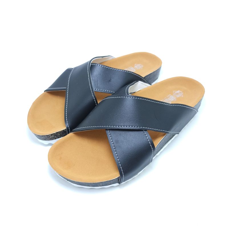 Sandal Wanita Casual Sandal Slop Puyuh Kekinian Model Silang Sendal Selop Andis AF12