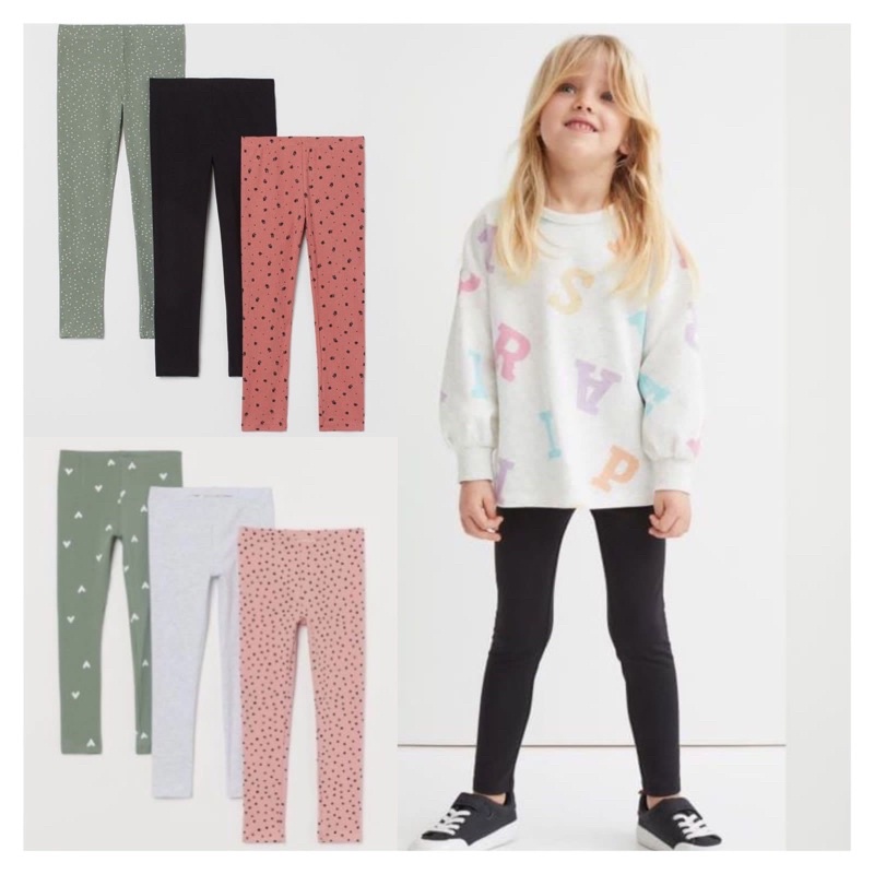 Legging Panjang Anak Perempuan HM Motif