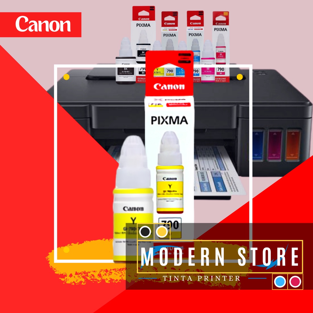 Tinta printer canon pixma 790 YELLOW SERIES G1010 G2010 G1000 G2000 G3000 G4000 G3010 G4010