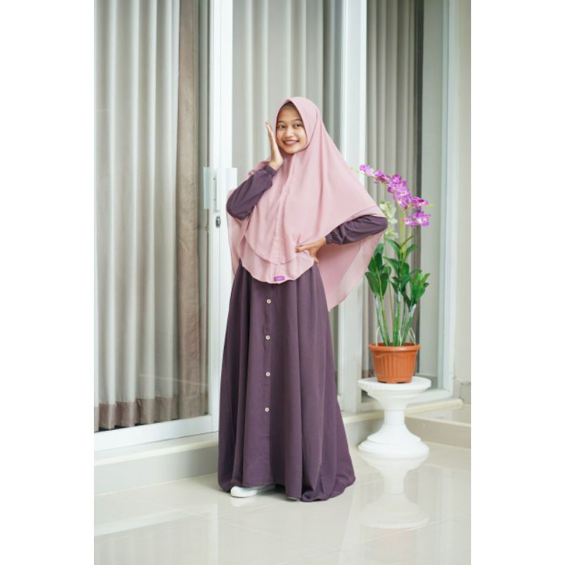 Gamis Nayla Madame sexy simpel polos elhurriyah