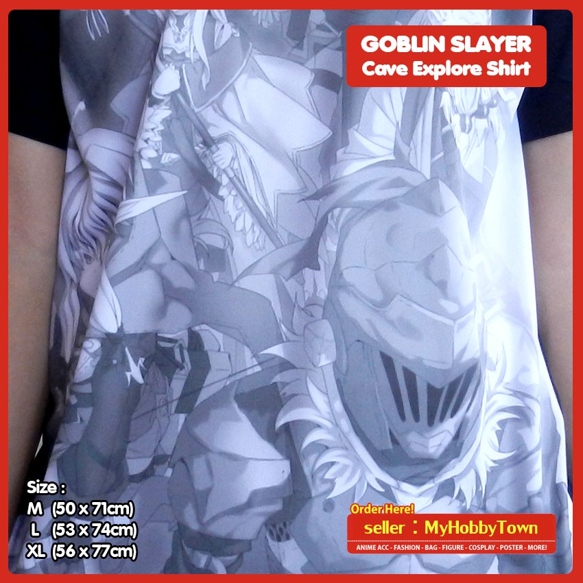 Kaos Anime Goblin Slayer Cave Explore Full Print Shopee Indonesia