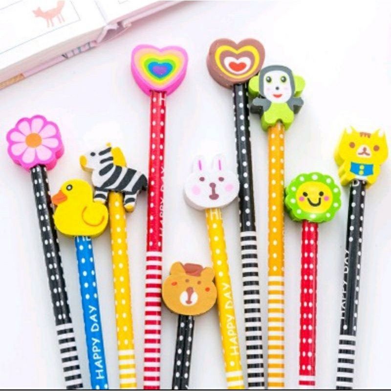 

pencil penghapus warna warni