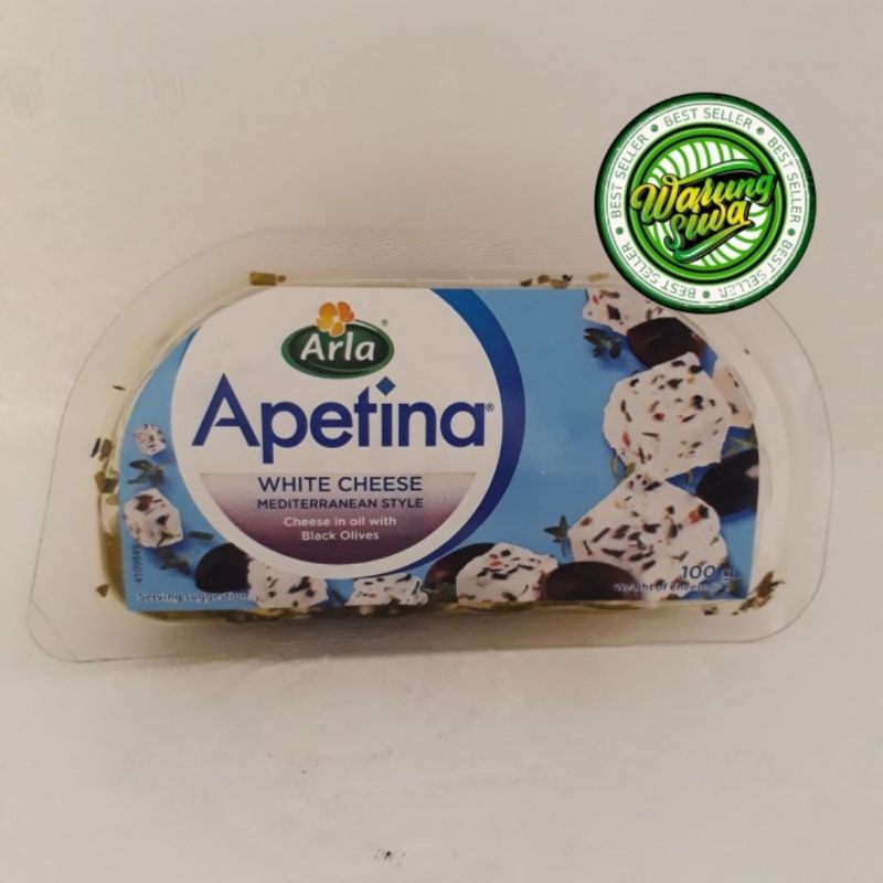 

arla apetina white cheese in oil with black olives 100gr