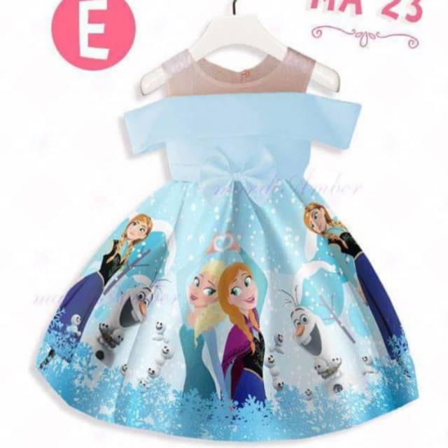 Dress baby Elsa Frozen Mardi Amber Blue