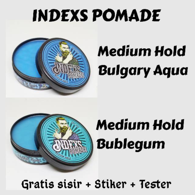 Indexs Pomade besar 100gram Pomade Aroma Bukan Warna Harga Grosir Termurah Murah