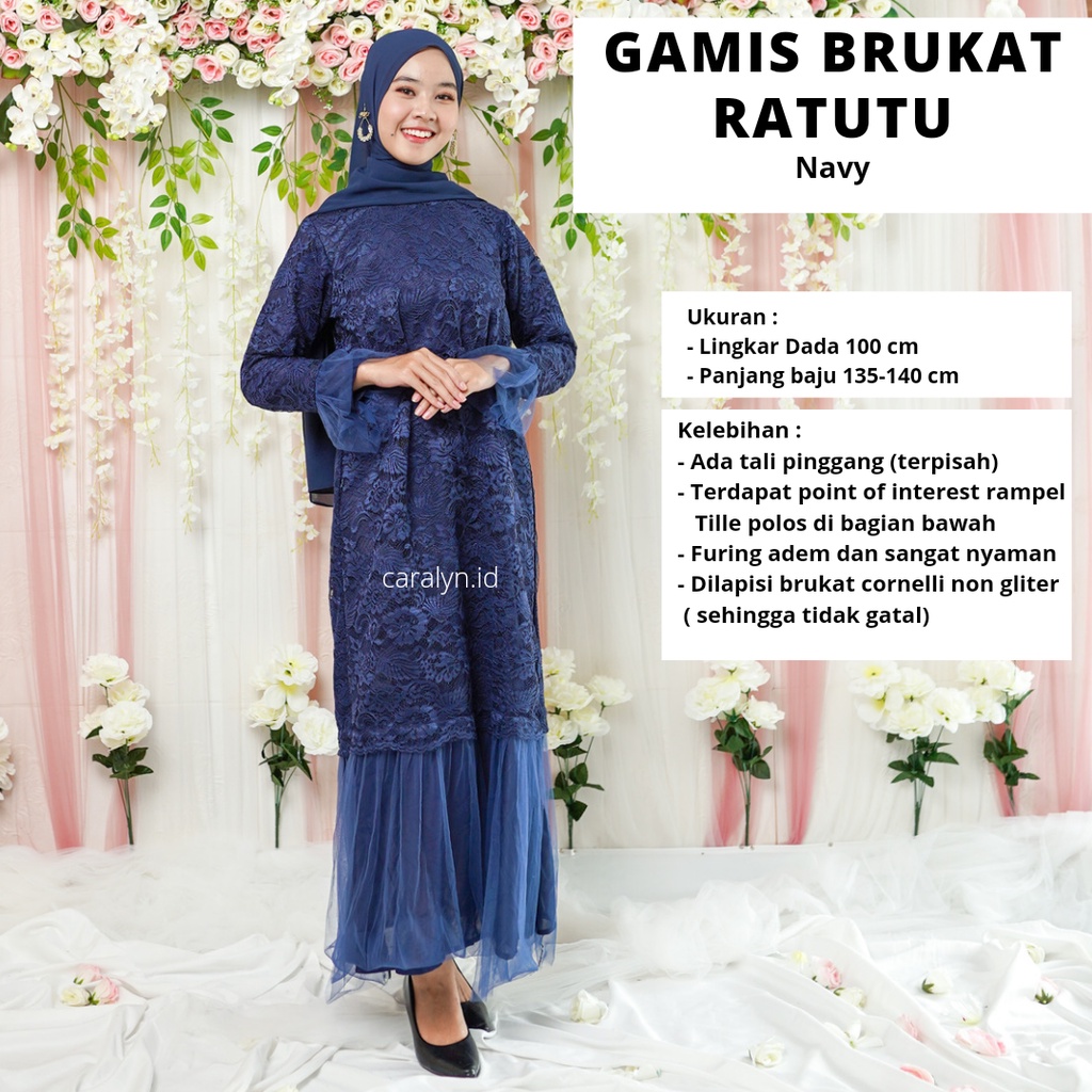 DRESS BRUKAT GAMIS BRUKAT PESTA BRUKAT MEWAH KEBAYA GAMIS SYAR I BRUKAT RATUTU