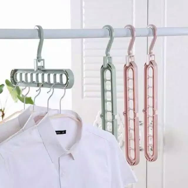 Gantungan Baju 9 in 1 - Magic Hanger Gantungan Baju Lemari Instan - SC