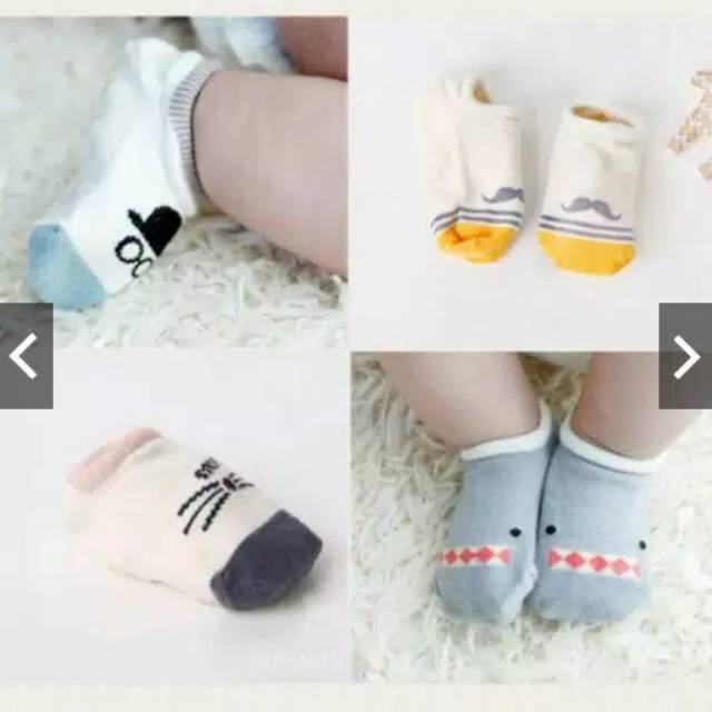 Kaos kaki Bayi Mata kaki tumit luci korea anti slip